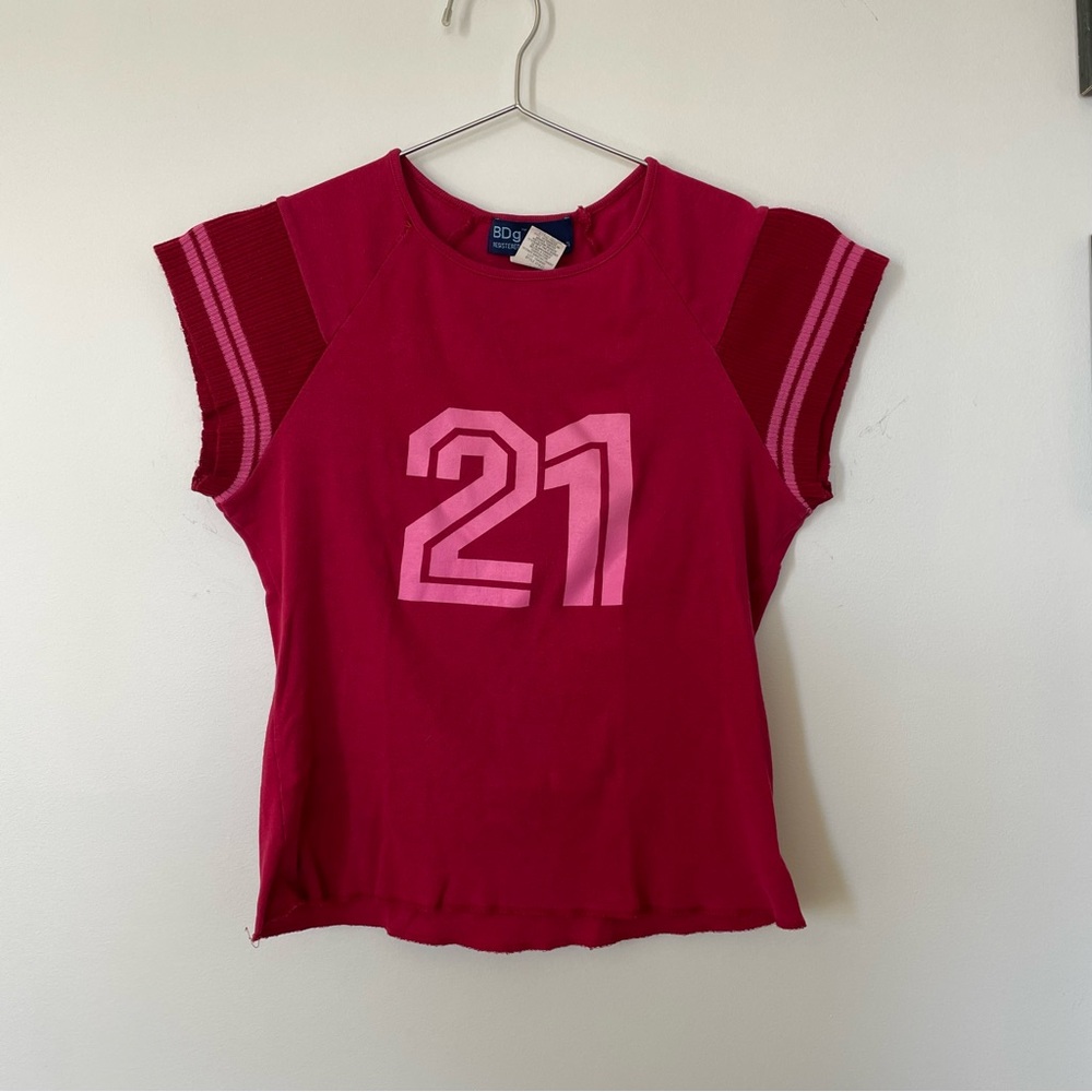 Y2K Red and Pink Graphic Tee